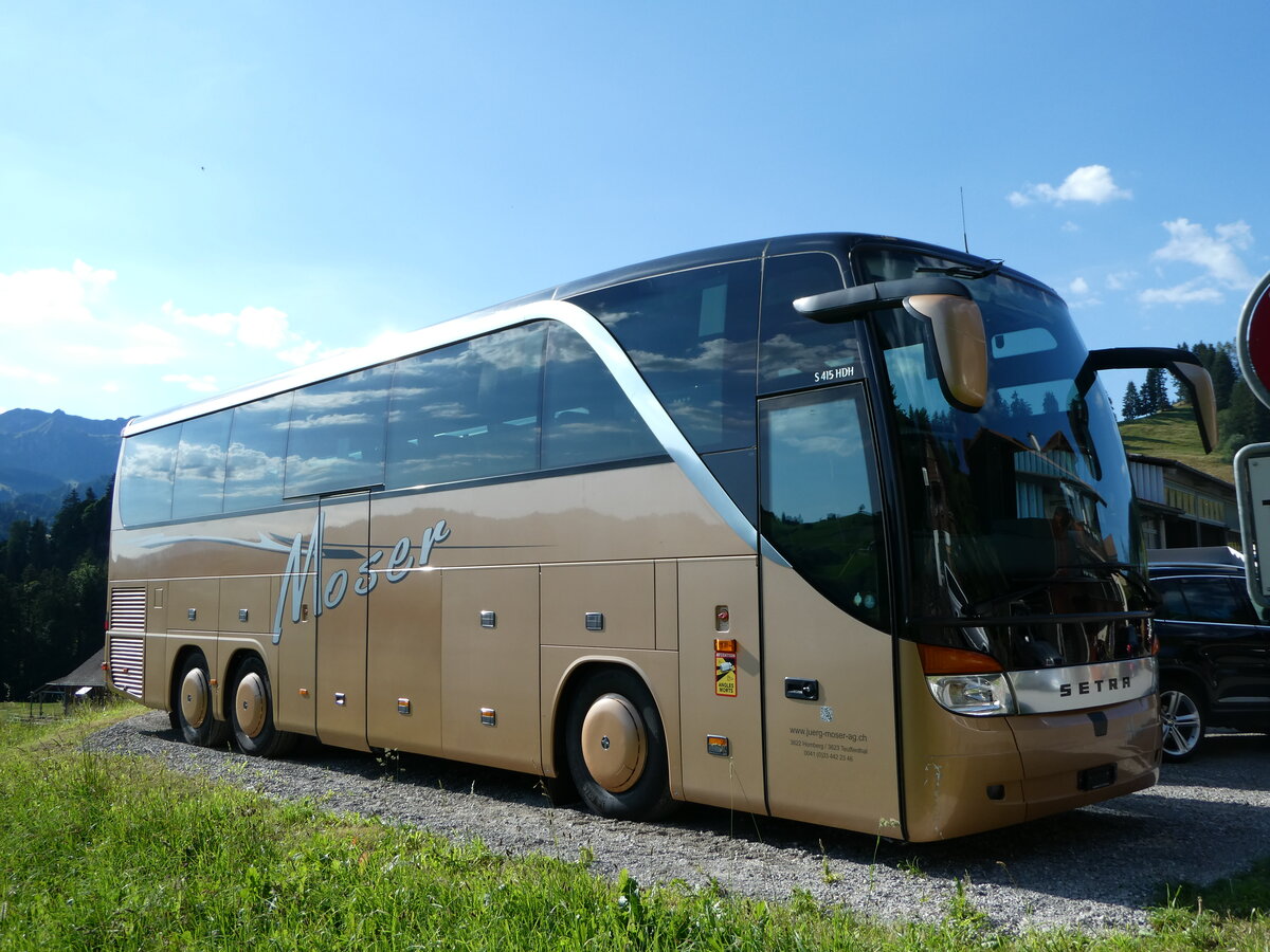 (237'812) - Moser, Teuffenthal - (BE 5334) - Setra am 3. Juli 2022 in Teuffenthal, Garage