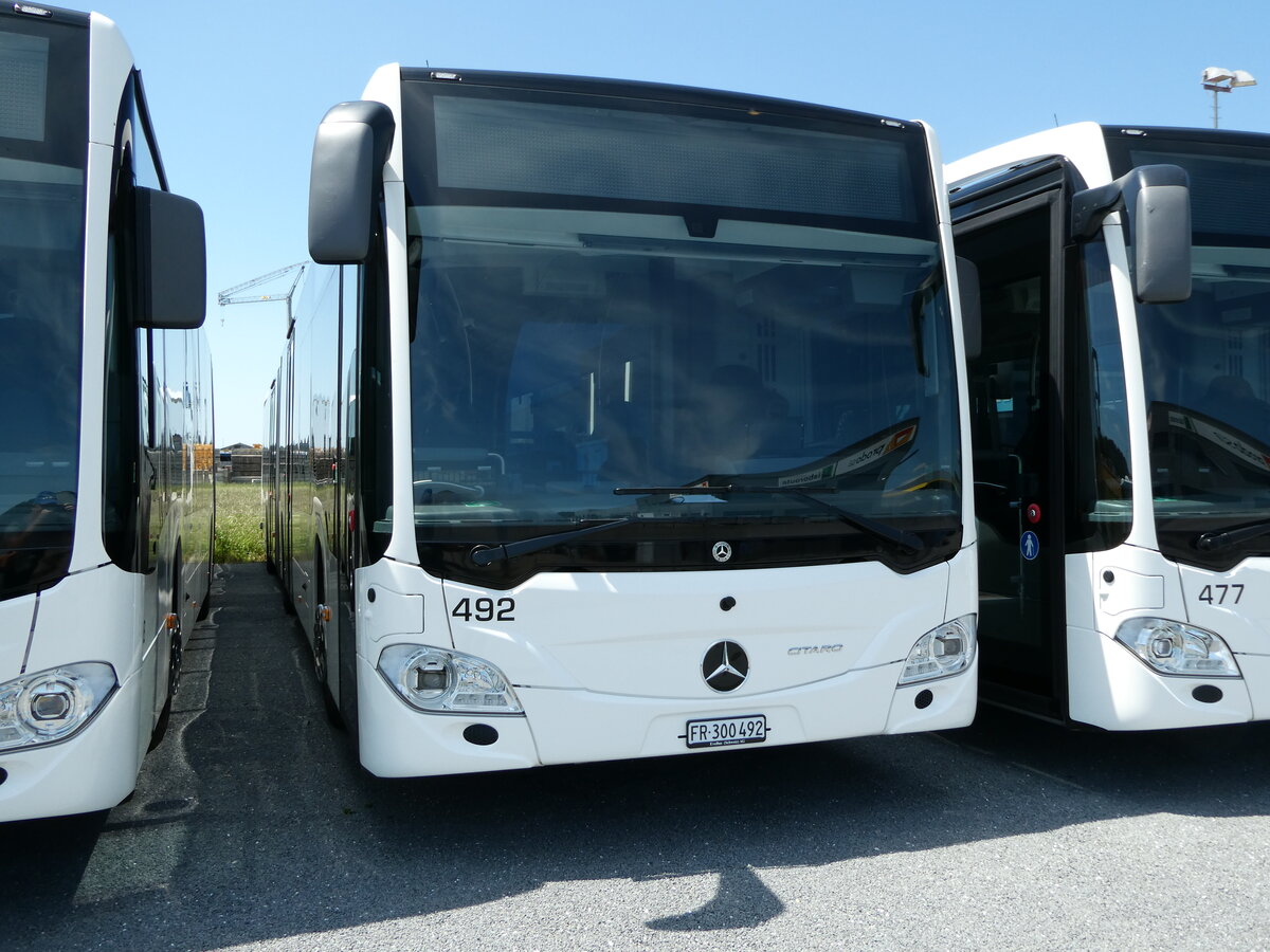 (237'873) - Intertours, Domdidier - Nr. 492/FR 300'492 - Mercedes am 3. Juli 2022 in Domdidier, Intertours