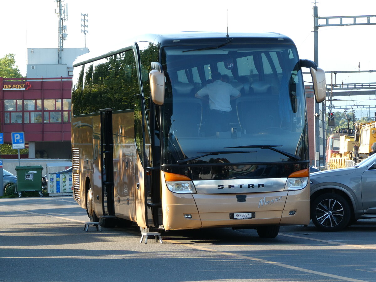 (237'905) - Moser, Teuffenthal - BE 5334 - Setra am 7. Juli 2022 in Thun, CarTerminal