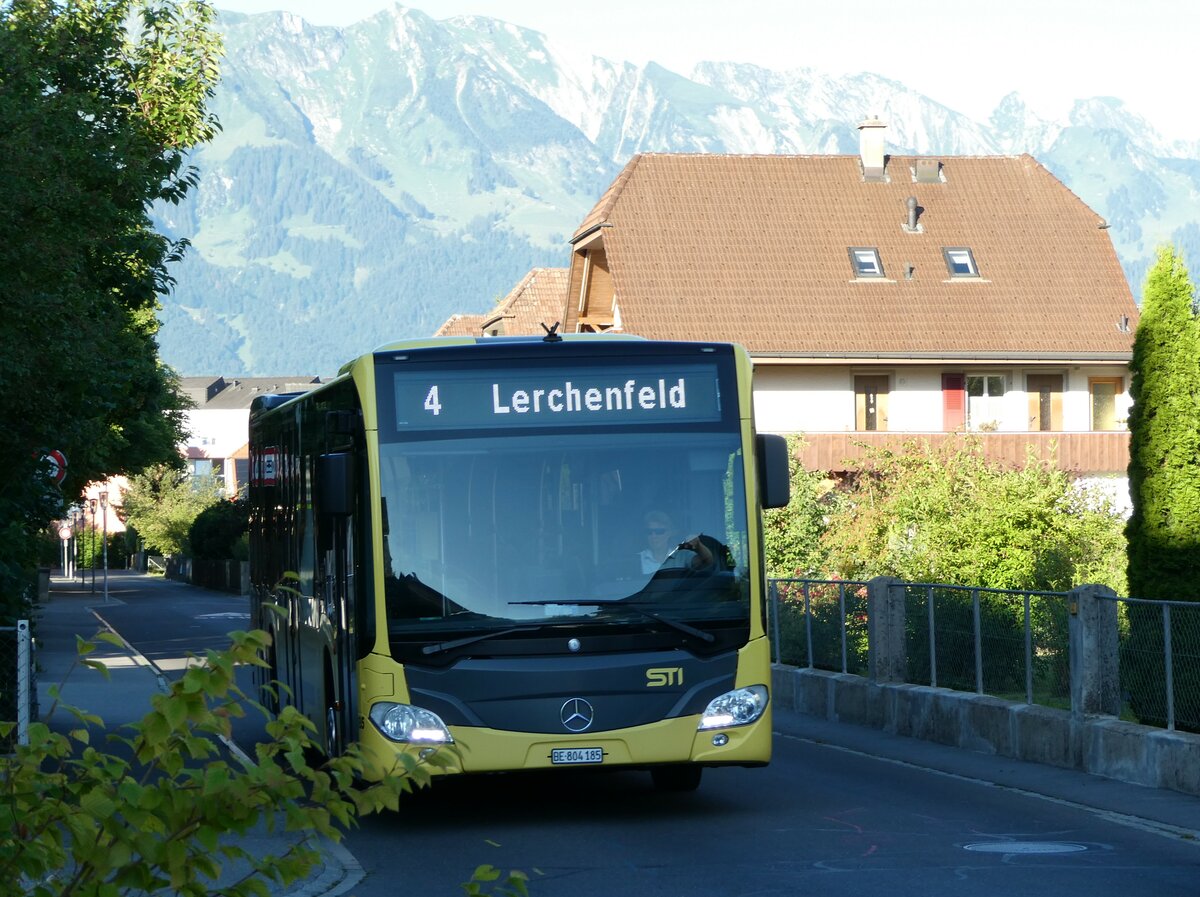 (237'916) - STI Thun - Nr. 185/BE 804'185 - Mercedes am 9. Juli 2022 in Thun-Lerchenfeld, Forstweg