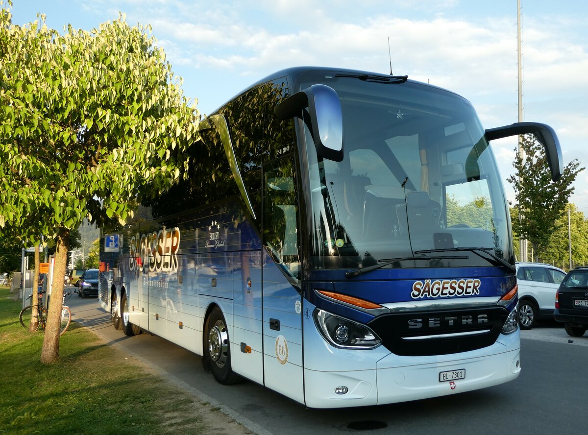 (238'060) - Sgesser, Wintersingen - Nr. 4/BL 7301 - Setra am 15. Juli 2022 in Thun, Strandbad