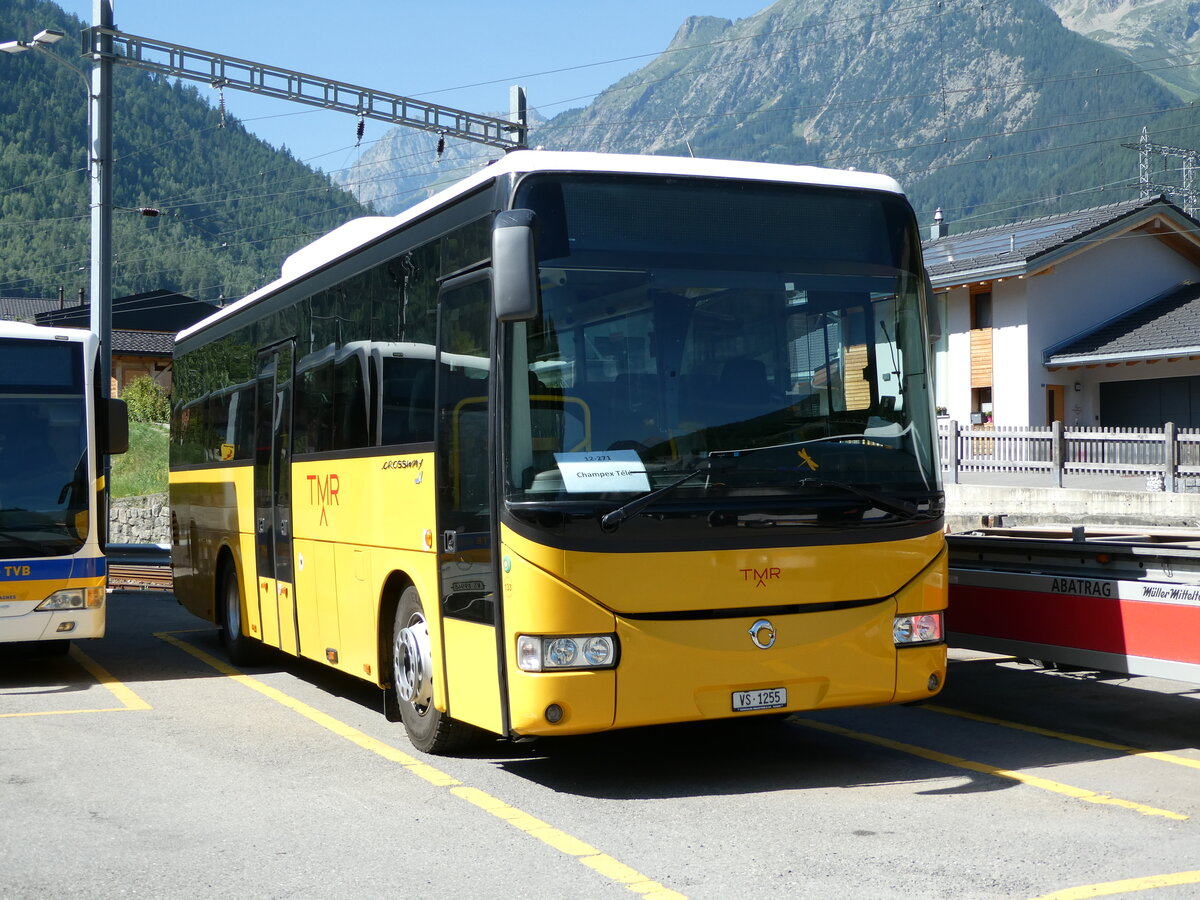 (238'089) - TMR Martigny - Nr. 133/VS 1255 - Irisbus am 16. Juli 2022 in Orsires, Garage