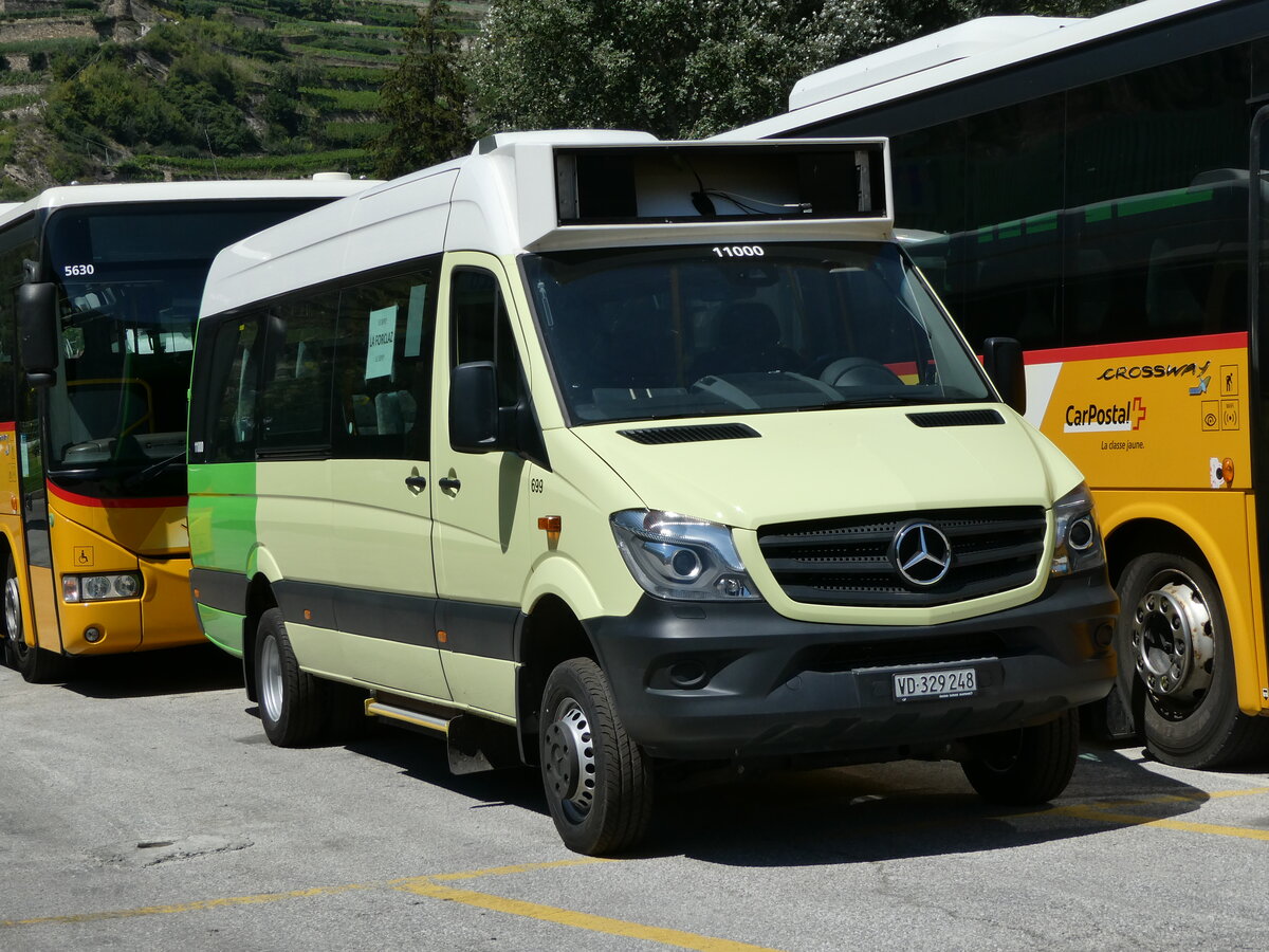 (238'163) - TPC Aigle - Nr. 699/VD 329'248 - Mercedes (ex Nr. CP30) am 16. Juli 2022 in Sion, Interbus