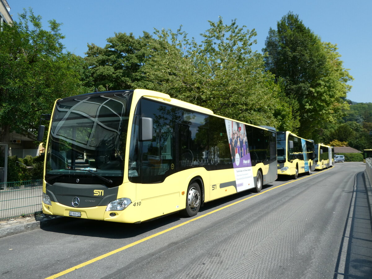 (238'307) - STI Thun - Nr. 410/BE 866'410 - Mercedes am 22. Juli 2022 bei der Schifflndte Thun