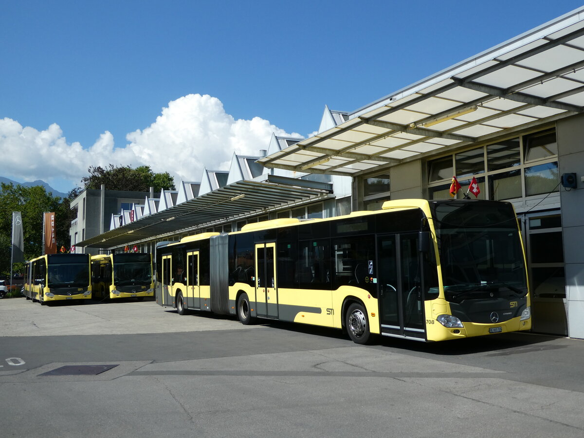 (238'584) - STI Thun - Nr. 708/BE 865'708 - Mercedes am 30. Juli 2022 in Thun, Garage