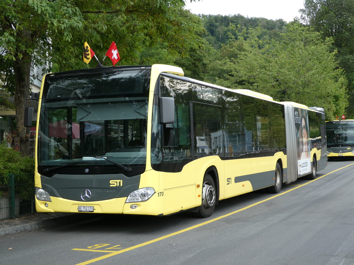 (238'806) - STI Thun - Nr. 170/BE 752'170 - Mercedes am 1. August 2022 bei der Schifflndte Thun