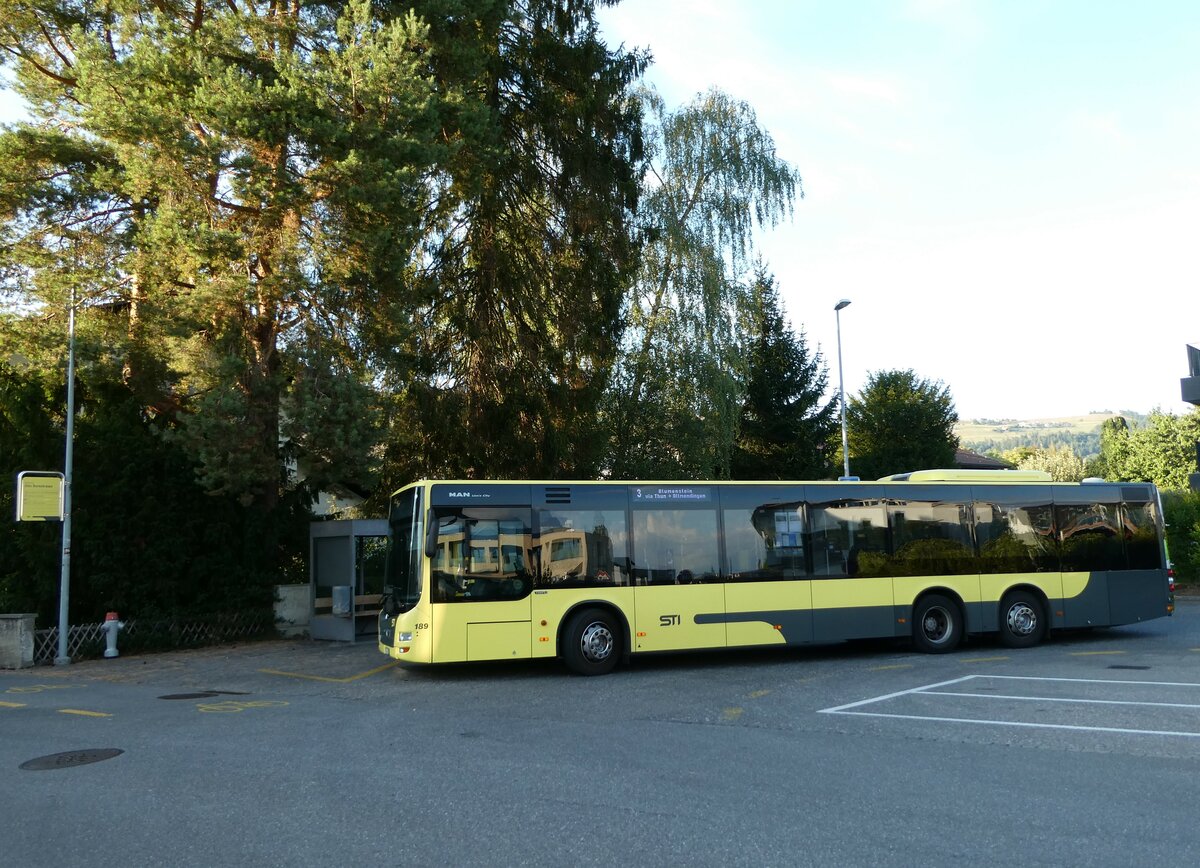 (238'960) - STI Thun - Nr. 189/BE 804'189 - MAN am 8. August 2022 in Steffisburg, Alte Bernstrasse