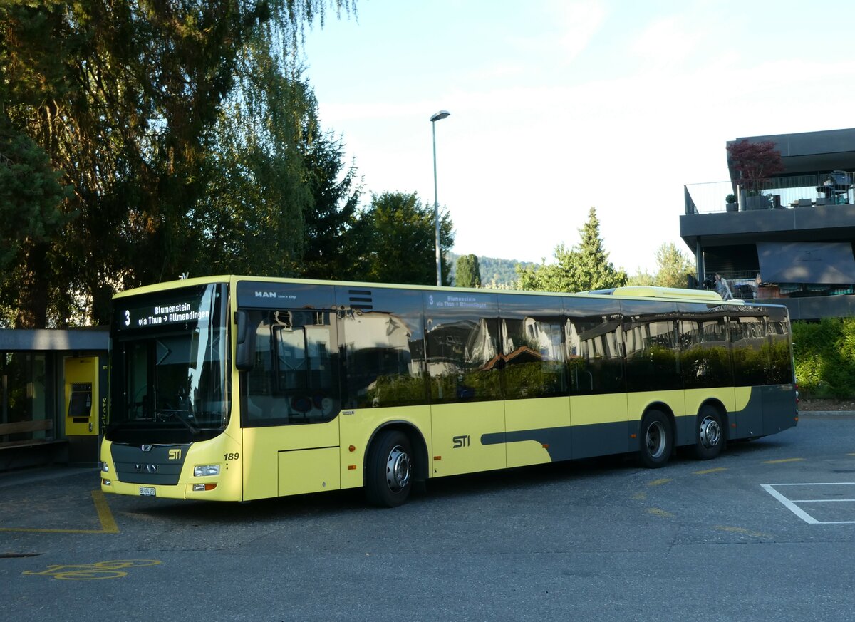 (238'961) - STI Thun - Nr. 189/BE 804'189 - MAN am 8. August 2022 in Steffisburg, Alte Bernstrasse