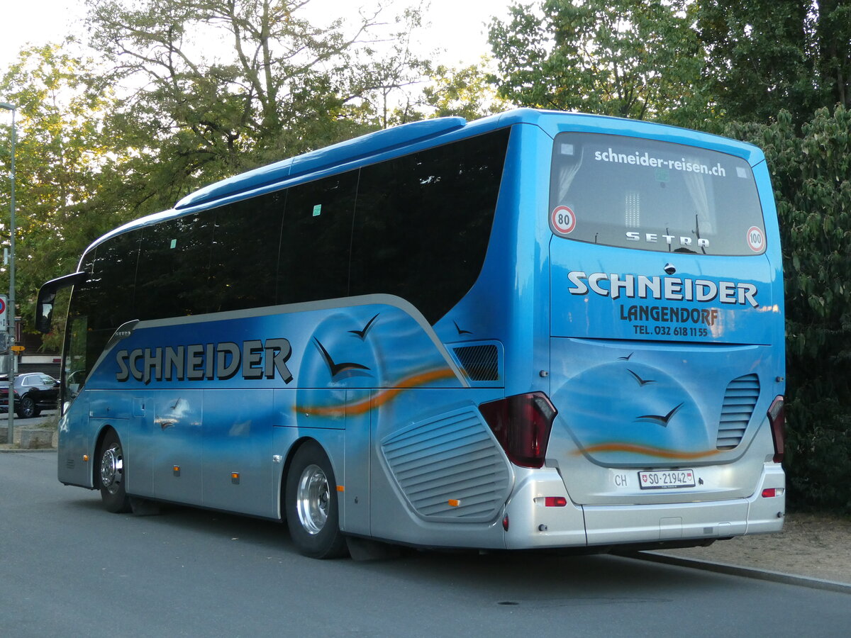 (239'004) - Schneider, Langendorf - SO 21'942 - Setra am 12. August 2022 in Thun, Strandbad