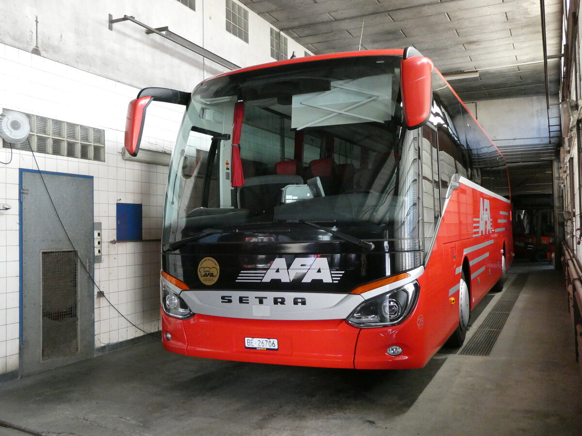 (239'066) - AFA Adelboden - Nr. 25/BE 26'706 - Setra am 16. August 2022 in Adelboden, Busstation