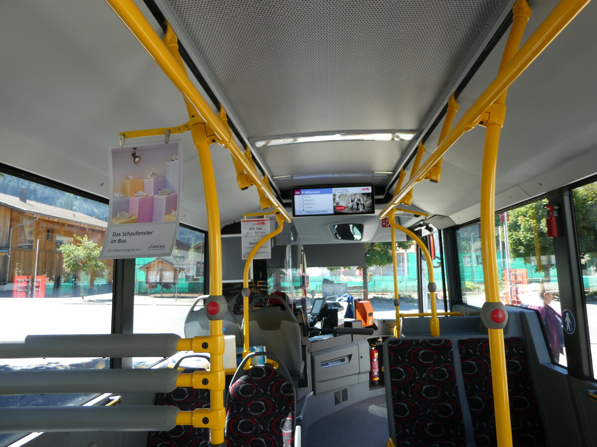 (239'071) - AFA Adelboden - Nr. 92/BE 19'692 - Mercedes am 16. August 2022 beim Bahnhof Kandersteg (Innenaufnahme)