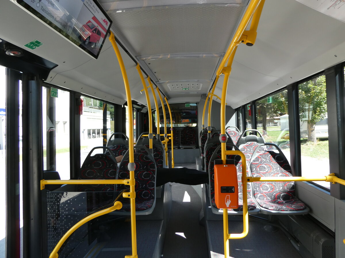 (239'072) - AFA Adelboden - Nr. 92/BE 19'692 - Mercedes am 16. August 2022 beim Bahnhof Kandersteg (Innenaufnahme)