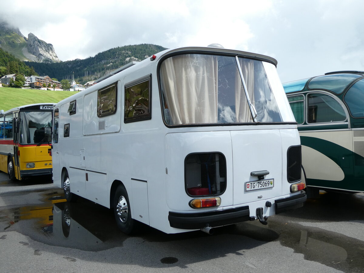 (239'205) - Rusu, Schnholzerswilen - TG 75'069 - Setra am 20. August 2022 in Wildhaus, Munzenriet