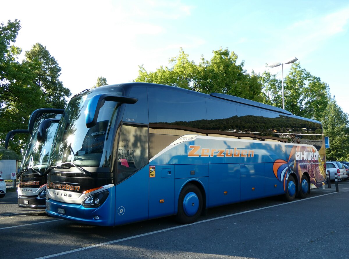 (239'442) - Zerzuben, Visp-Eyholz - Nr. 9/VS 81'718 - Setra am 23. August 2022 in Thun, Seestrasse