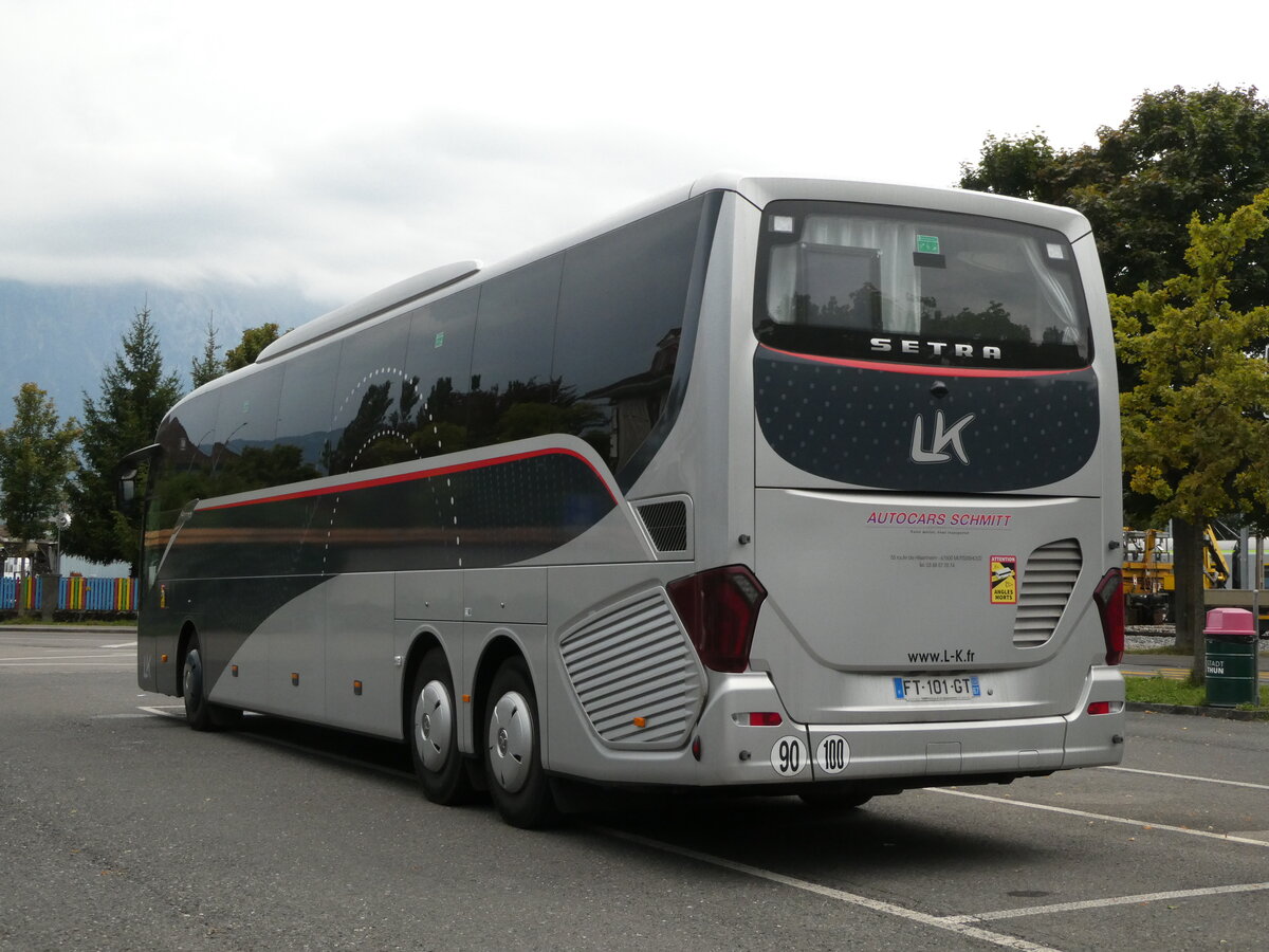 (239'487) - Aus Frankreich: Schmitt, Muttersholtz - FT 101 GT - Setra am 26. August 2022 in Thun, Seestrasse