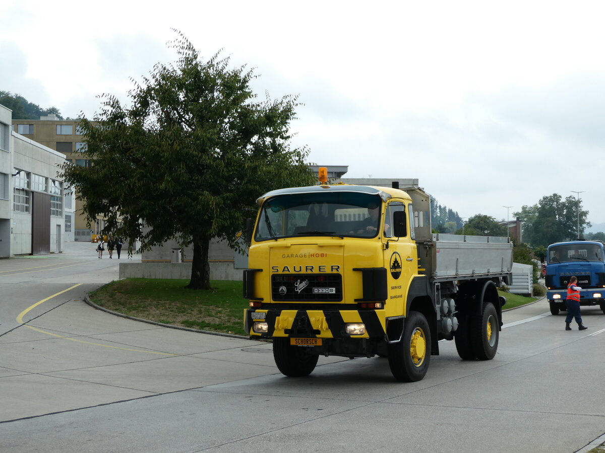 (239'555) - Hobi, Sargans - SG 27'127 U - Saurer am 27. August 2022 in Oberkirch, CAMPUS Sursee