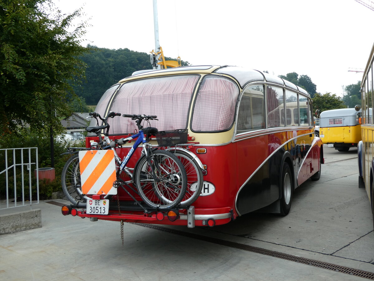 (239'594) - Schaffer, Oberburg - BE 30'513 - Saurer/R&J (ex AFA Adelboden Nr. 16; ex ASKA Aeschi Nr. 8) am 27. August 2022 in Oberkirch, CAMPUS Sursee