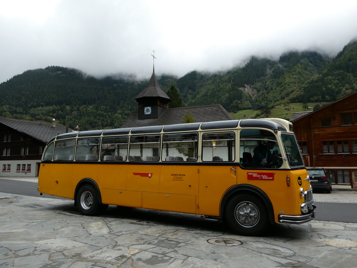 (240'261) - Gerber, Matzendorf - SO 50'805 - FBW/R&J (ex Kontiki, Wettingen; ex P 24'001; ex P 21'501) am 25. September 2022 in Guttannen, Dorf