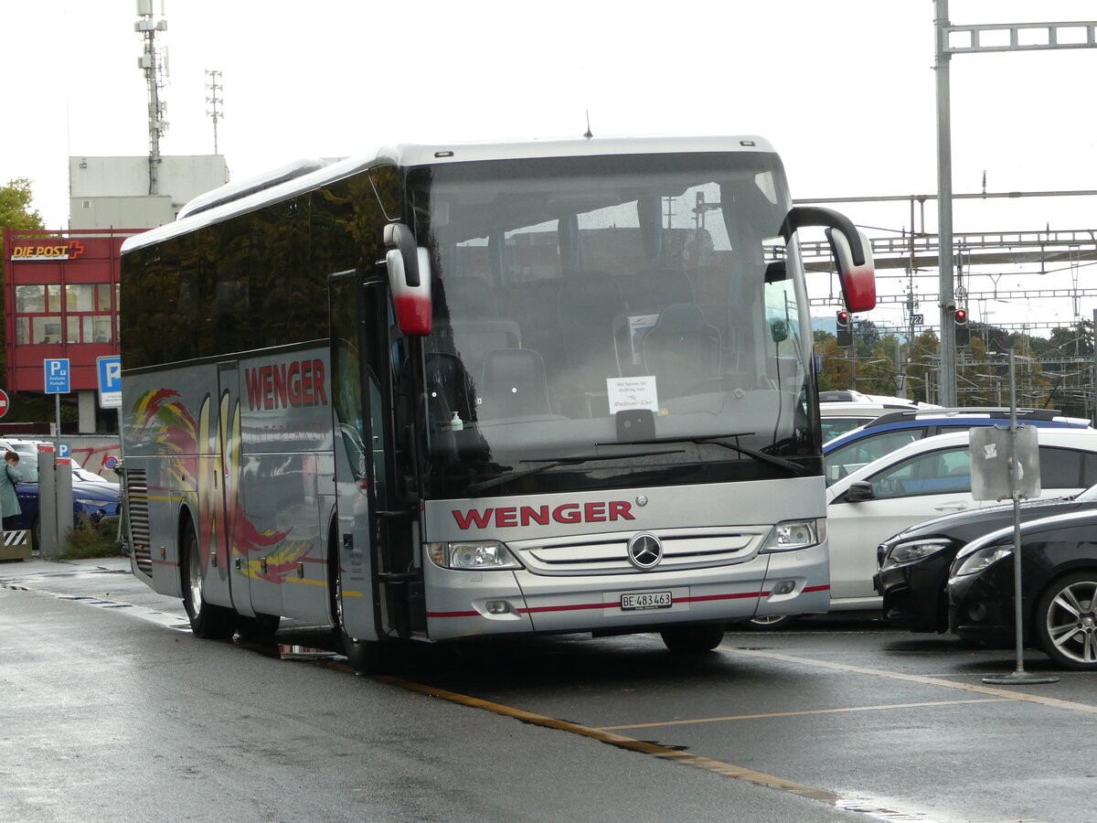 (240'328) - Wenger, Interlaken - Nr. 3/BE 483'463 - Mercedes am 26. September 2022 in Thun, CarTerminal