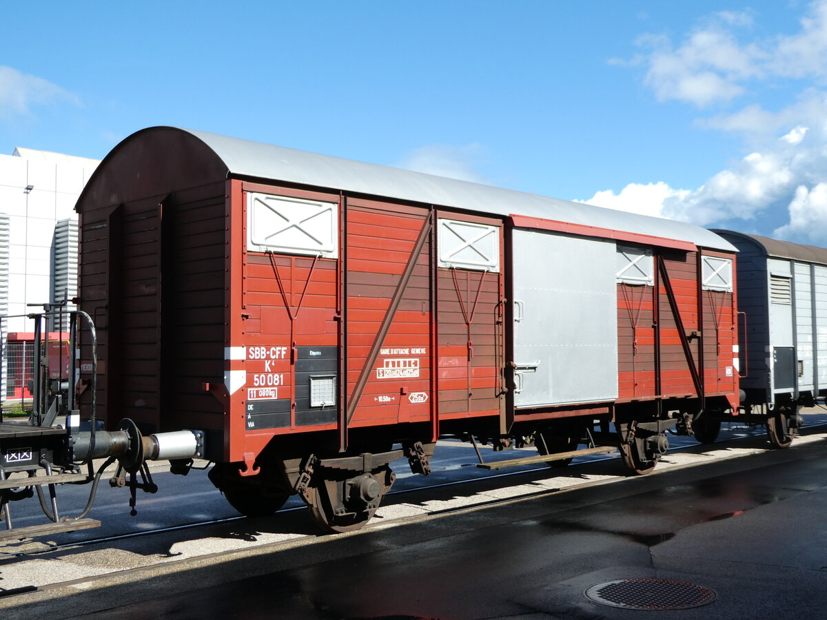 (240'540) - SBB-G�terwagen - Nr. 50'081 - am 2. Oktober 2022 in Yverdon, D�p�t