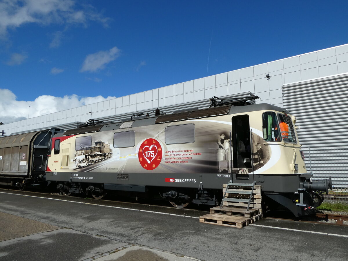 (240'545) - SBB-Lokomotive - Nr. 420'251-1 - am 2. Oktober 2022 in Yverdon, D�p�t
