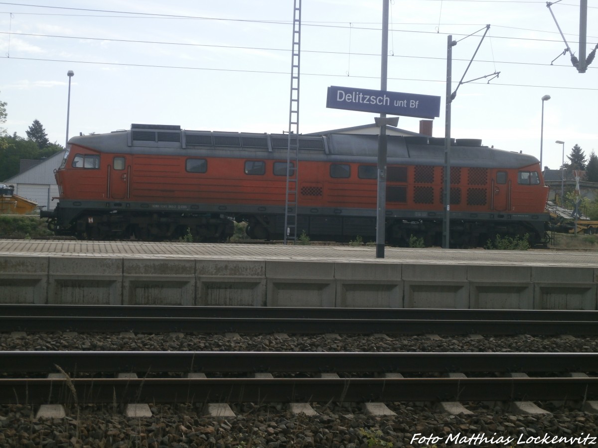 241 353 der Erfurter Bahn Service (EBS) abgestellt in Delitzsch unt Bf am 9.5.15