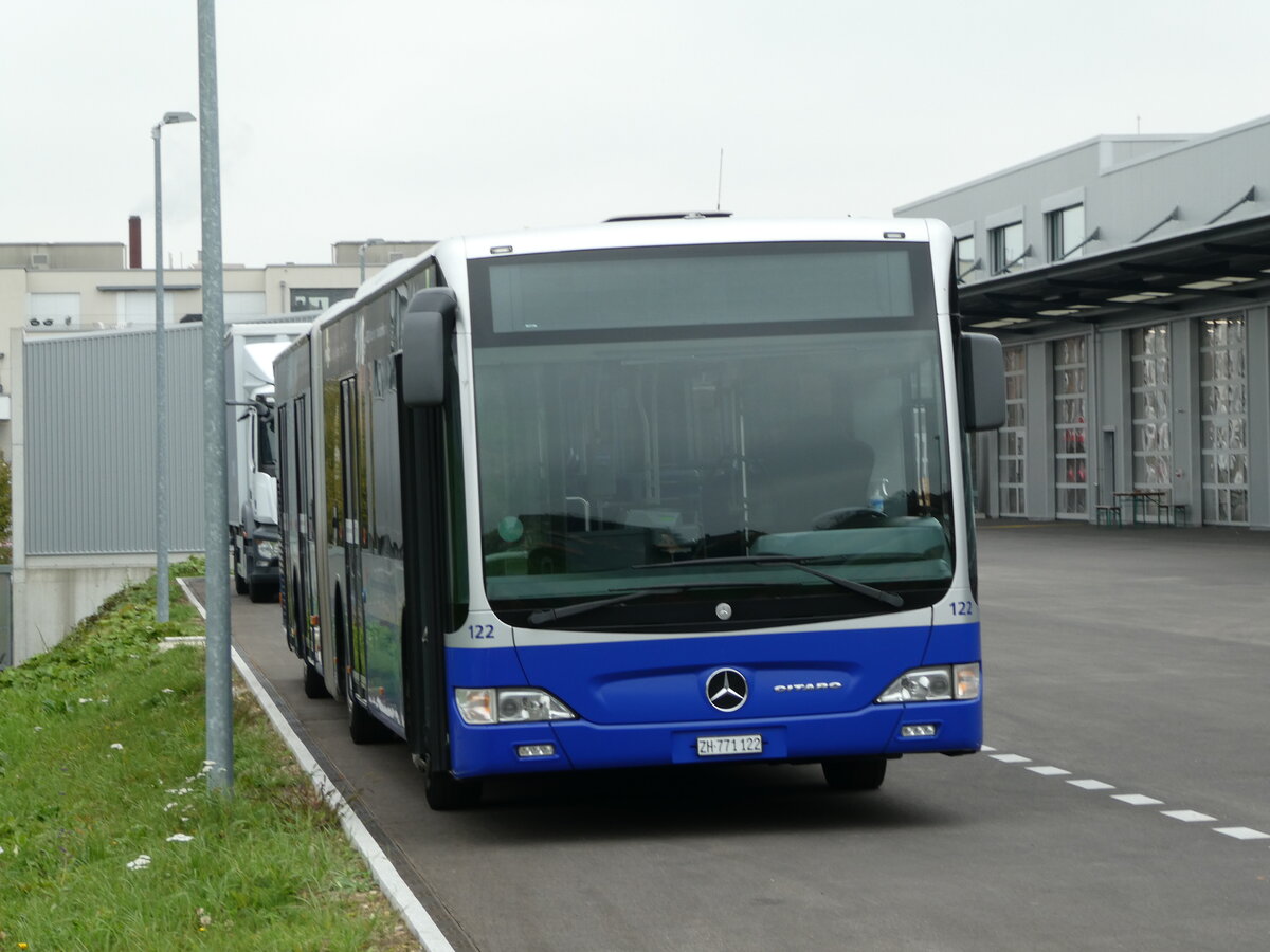 (241'611) - VZO Grningen - Nr. 122/ZH 771'122 - Mercedes am 20. Oktober 2022 in Winterthur, EvoBus