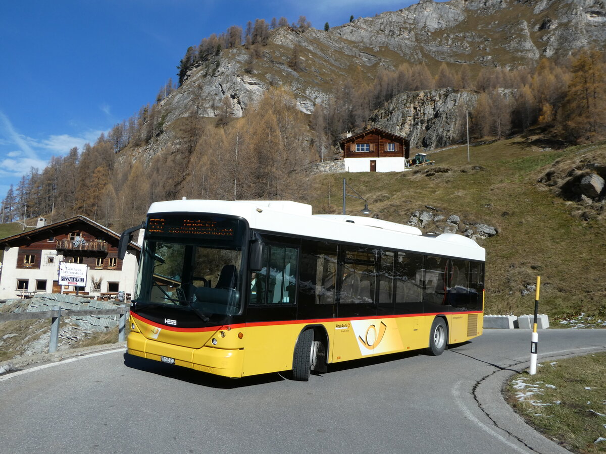 (242'276) - Gaudenz, Andeer - GR 163'715 - Scania/Hess (ex Stutz, Jonen; ex PostAuto Bern; ex AVG Meiringen Nr. 67; ex AVG Meiringen Nr. 76; ex Steiner, Messen) am 8. November 2022 in Crt