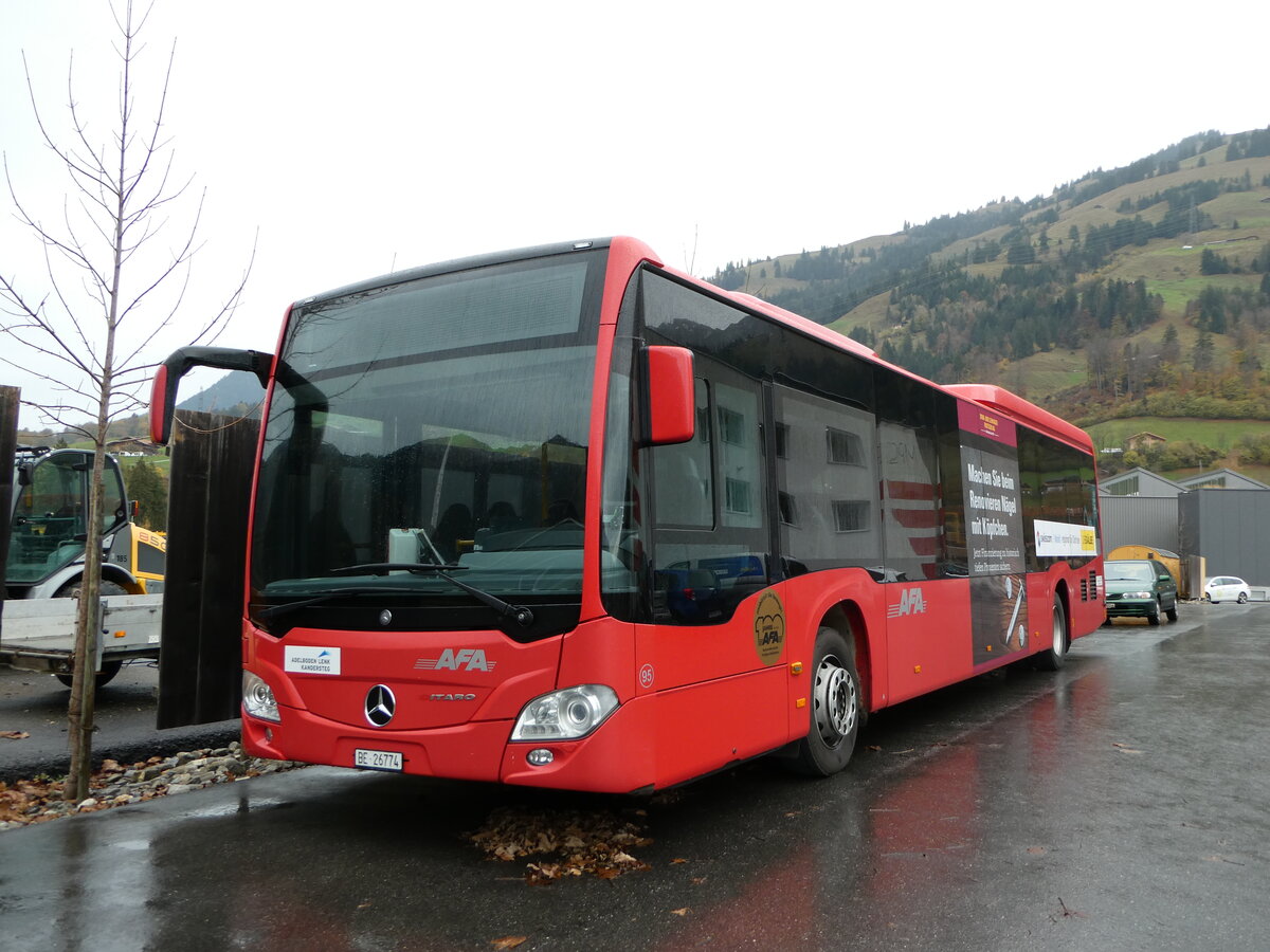 (242'321) - AFA Adelboden - Nr. 95/BE 26'774 - Mercedes am 9. November 2022 in Frutigen, Garage