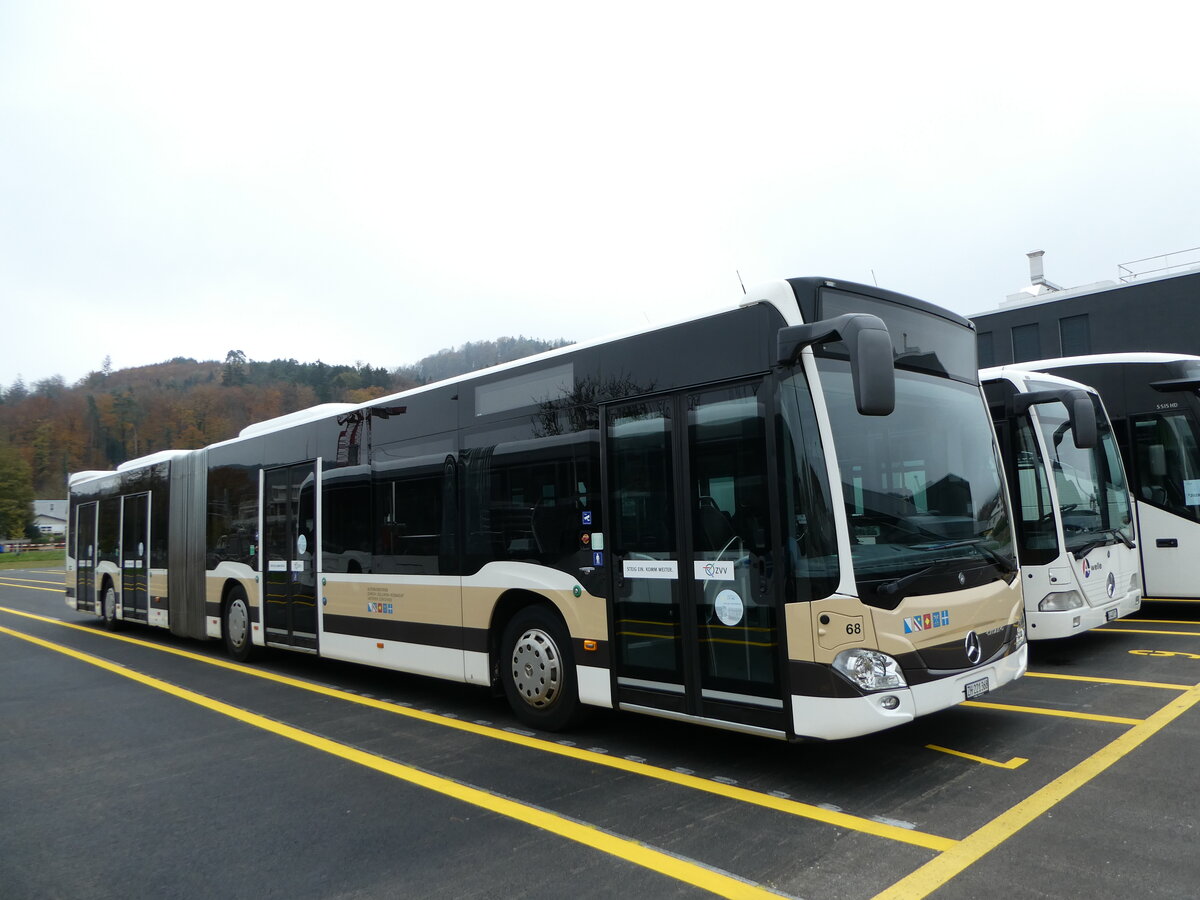 (242'528) - AZZK Zollikon - Nr. 68/ZH 221'368 - Mercedes am 12. November 2022 in Winterthur, EvoBus