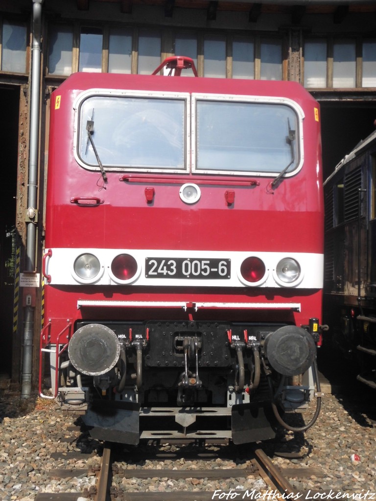 243 005 im DB Museum Halle (Saale) am 4.7.15