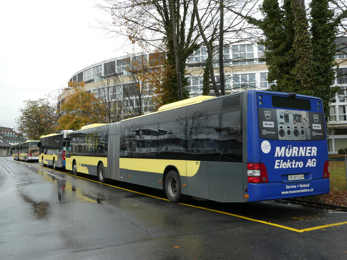 (243'226) - STI Thun - Nr. 146/BE 801'146 - MAN am 29. November 2022 bei der Schifflndte Thun