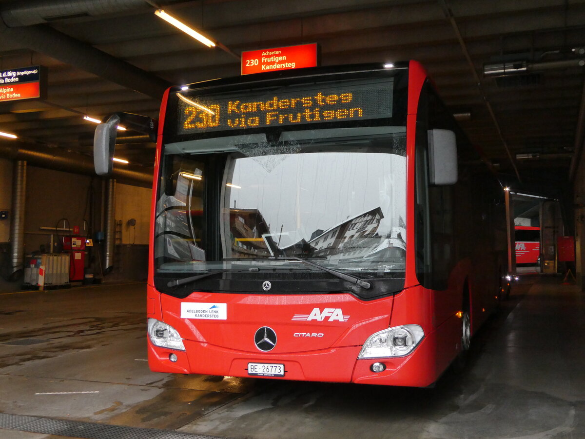 (243'338) - AFA Adelboden - Nr. 27/BE 26'773 - Mercedes am 30. November 2022 in Adelboden, Busstation