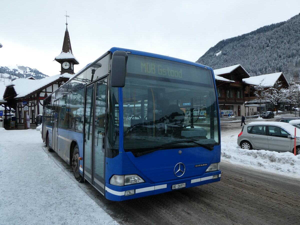 (243'847) - Tritten, Zweisimmen - BE 26'971 - Mercedes (ex BE 633'034; ex AFA Adelboden Nr. 94) am 13. Dezember 2022 beim Bahnhof Zweisimmen