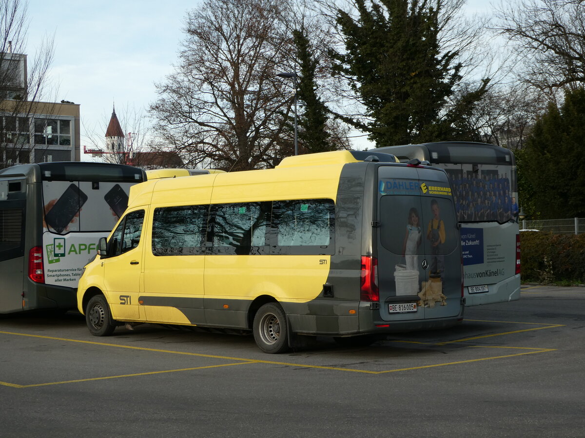 (244'049) - STI Thun - Nr. 5/BE 816'005 - Mercedes am 19. Dezember 2022 bei der Schifflndte Thun