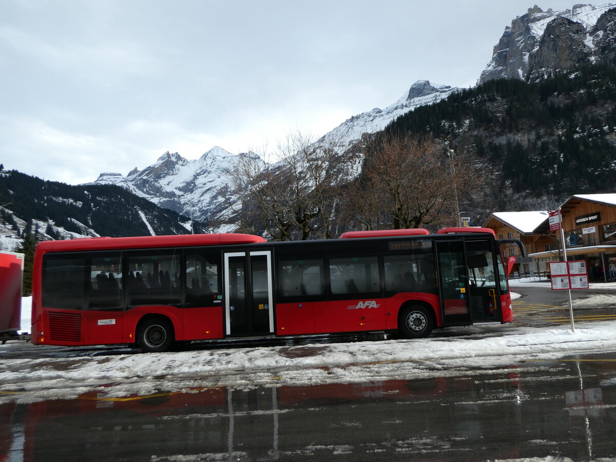 (244'057) - AFA Adelboden - Nr. 95/BE 26'774 - Mercedes am 20. Dezember 2022 beim Bahnhof Kandersteg