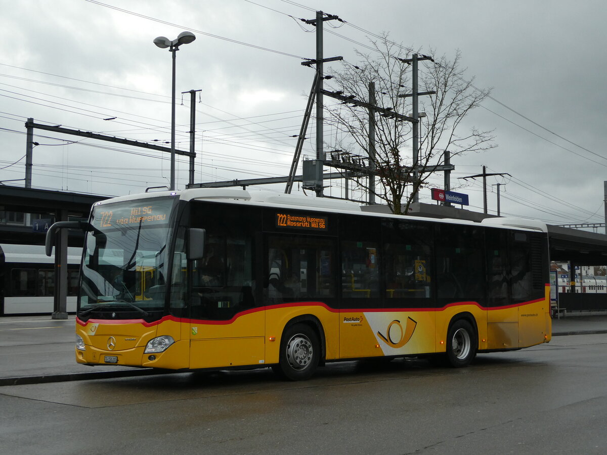 (244'099) - PostAuto Ostschweiz - TG 158'205 - Mercedes am 21. Dezember 2022 beim Bahnhof Weinfelden