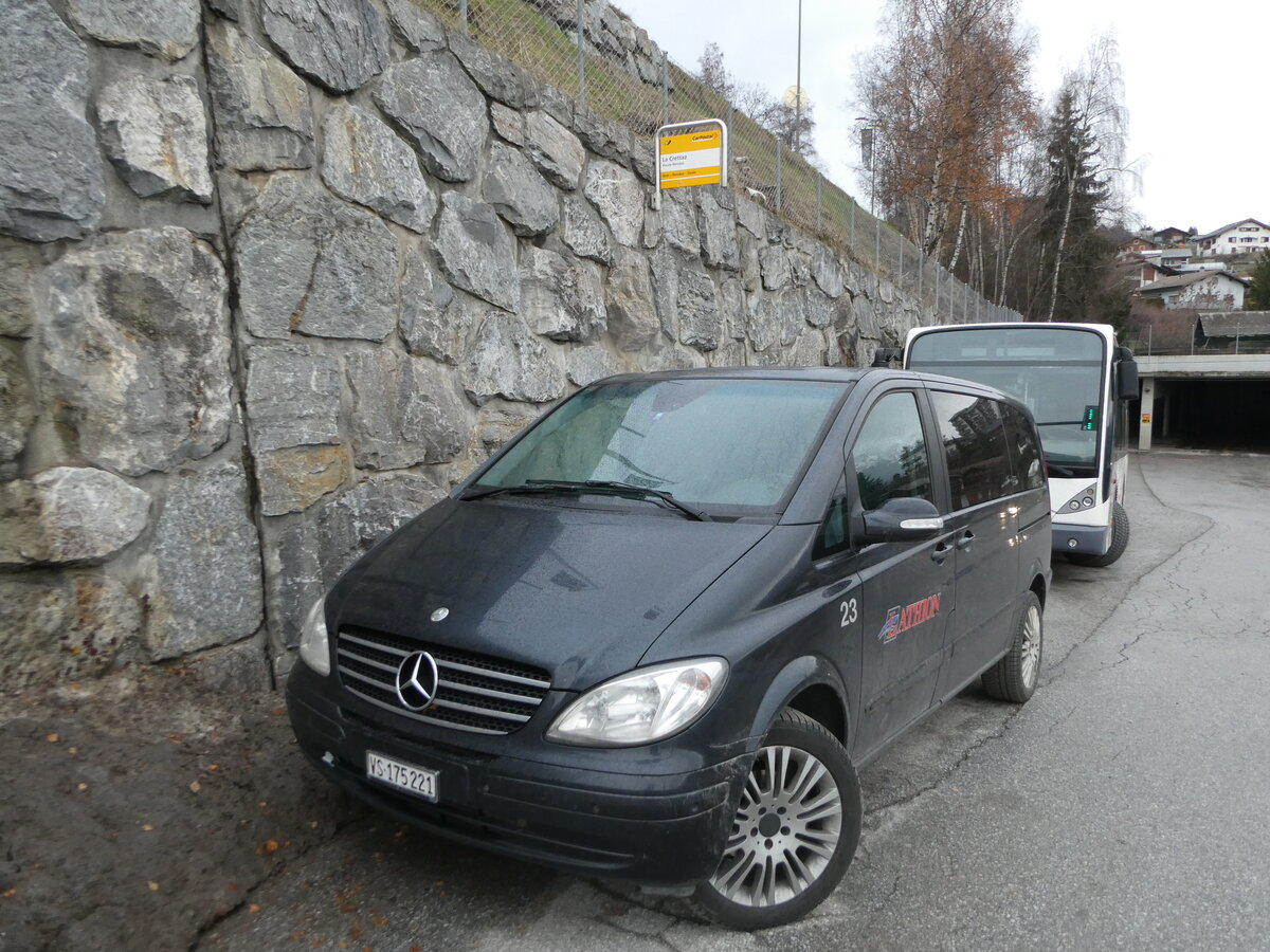 (244'211) - Lathion, Sion - Nr. 23/VS 175'221 - Mercedes am 26. Dezember 2022 in Haute-Nendaz, Garage 