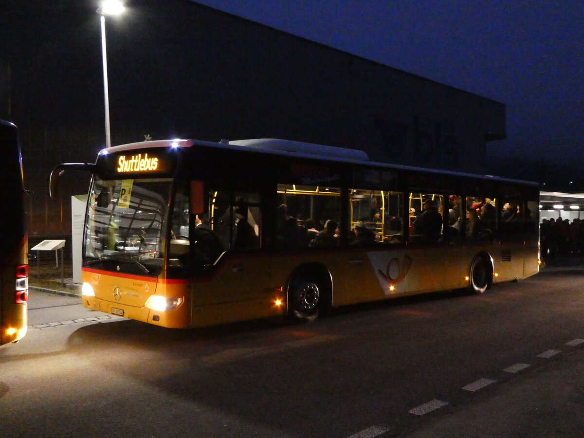 (244'458) - Wyss, Boningen - Nr. 60/SO 20'724/PID 5688 - Mercedes am 7. Januar 2023 beim Bahnhof Frutigen