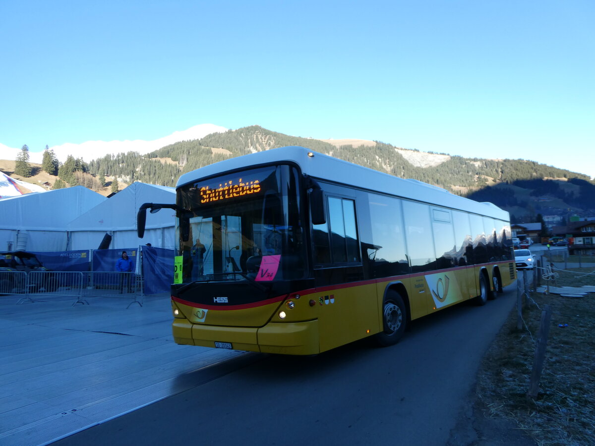 (244'573) - Steiner, Messen - SO 20'143/PID 5372 - Scania/Hess (ex SO 136'226) am 7. Januar 2023 in Adelboden, Weltcup 