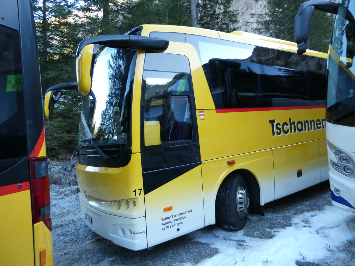 (244'690) - Tschannen, Zofingen - Nr. 17/AG 6175 - Temsa am 7. Januar 2023 in Adelboden, Unter dem Birg (Teilaufnahme)