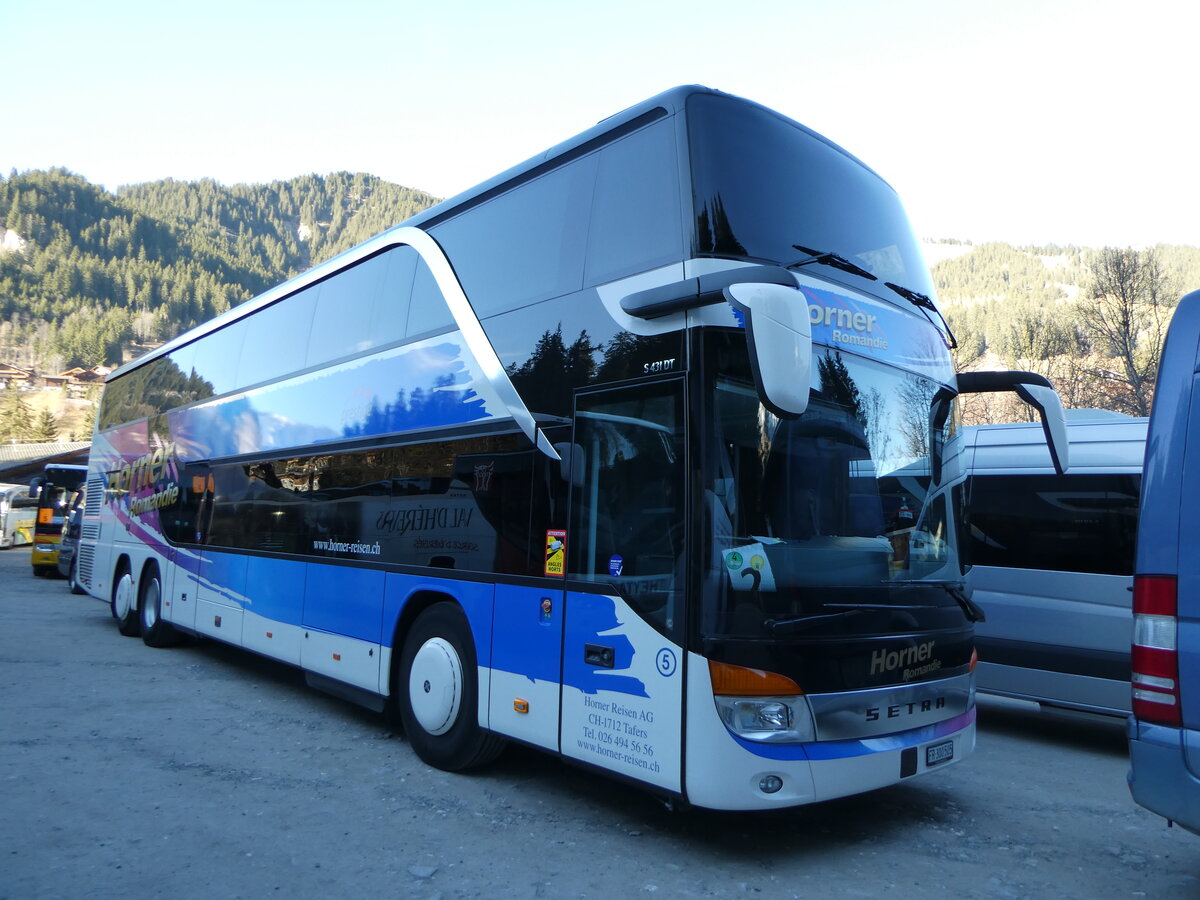 (244'720) - Horner, Tafers - Nr. 5/FR 300'505 - Setra am 7. Januar 2023 in Adelboden, ASB