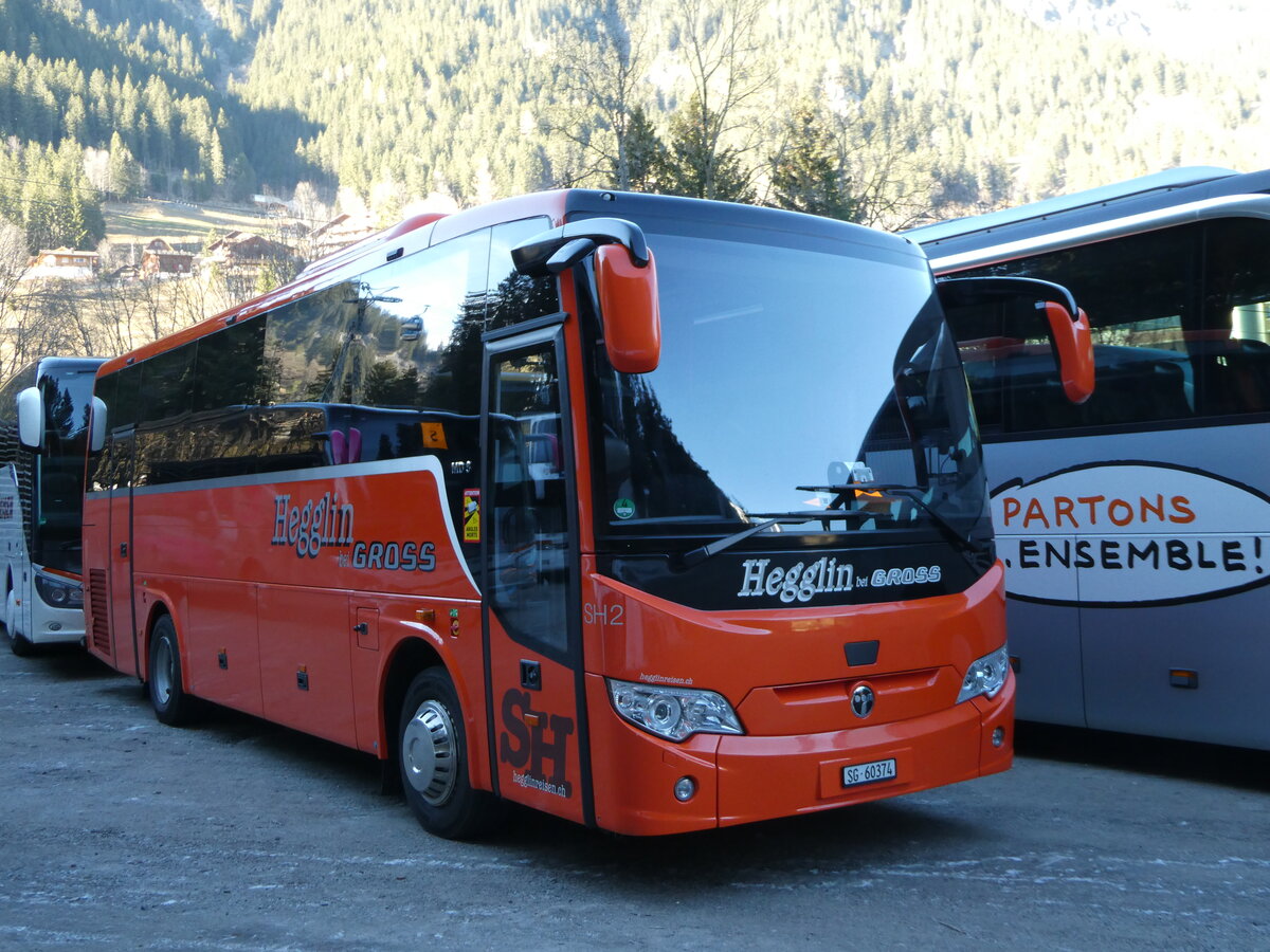 (244'838) - Hegglin, Rorschach - Nr. SH2/SG 60'374 - Temsa am 7. Januar 2023 in Adelboden, ASB