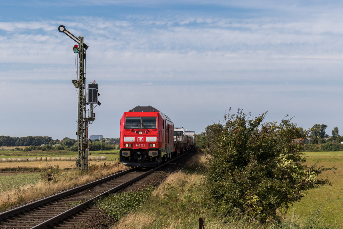 245 022 kurz vor Keitum am 31. August 2016.