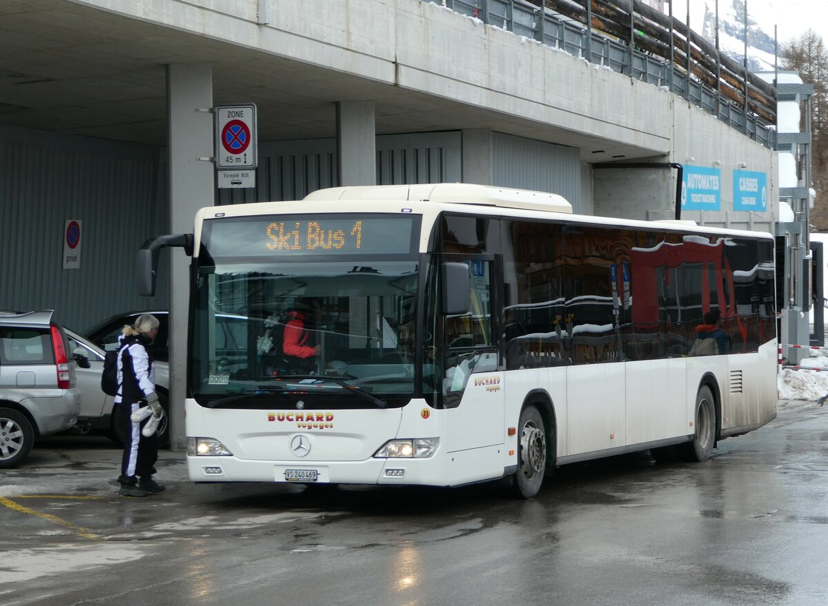 (245'041) - Buchard, Leytron - Nr. 71/VS 240'469 - Mercedes (ex MBC Morges Nr. 80) am 14. Januar 2023 in La Tzoumaz, Tlcabine