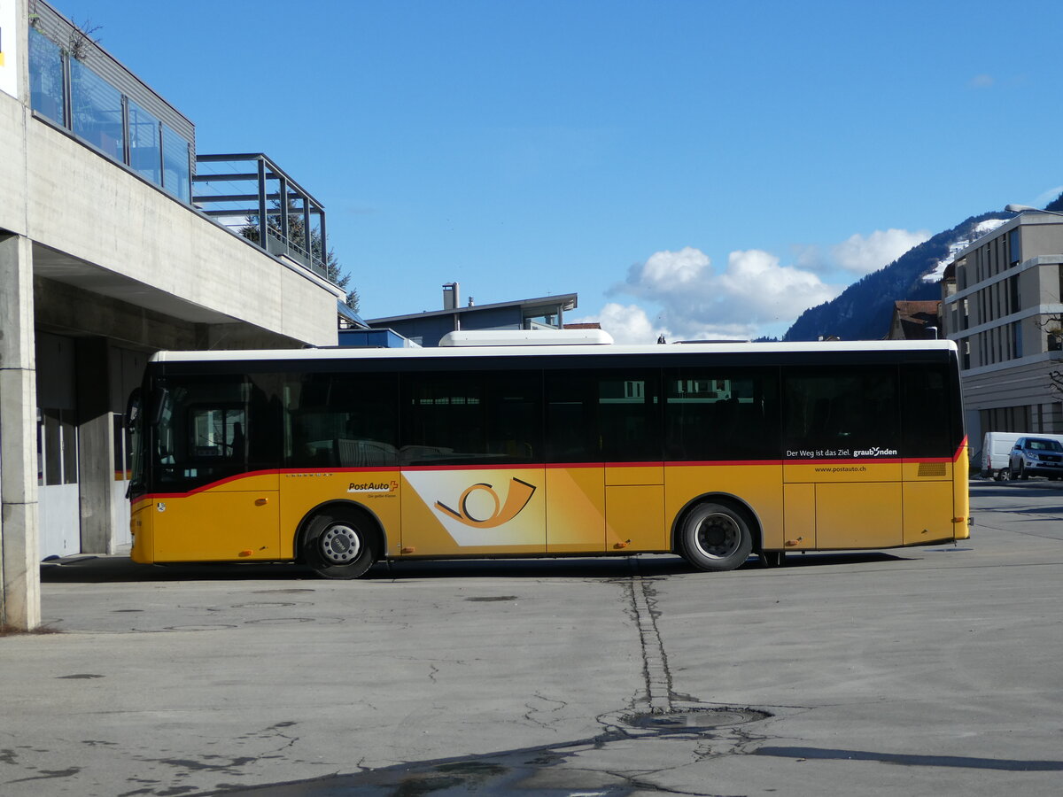 (245'119) - PostAuto Graubnden - Nr. 10/GR 162'978/PID 10'238 - Iveco (ex Fontana, Ilanz Nr. 10) am 18. Januar 2023 in Ilanz, Garage