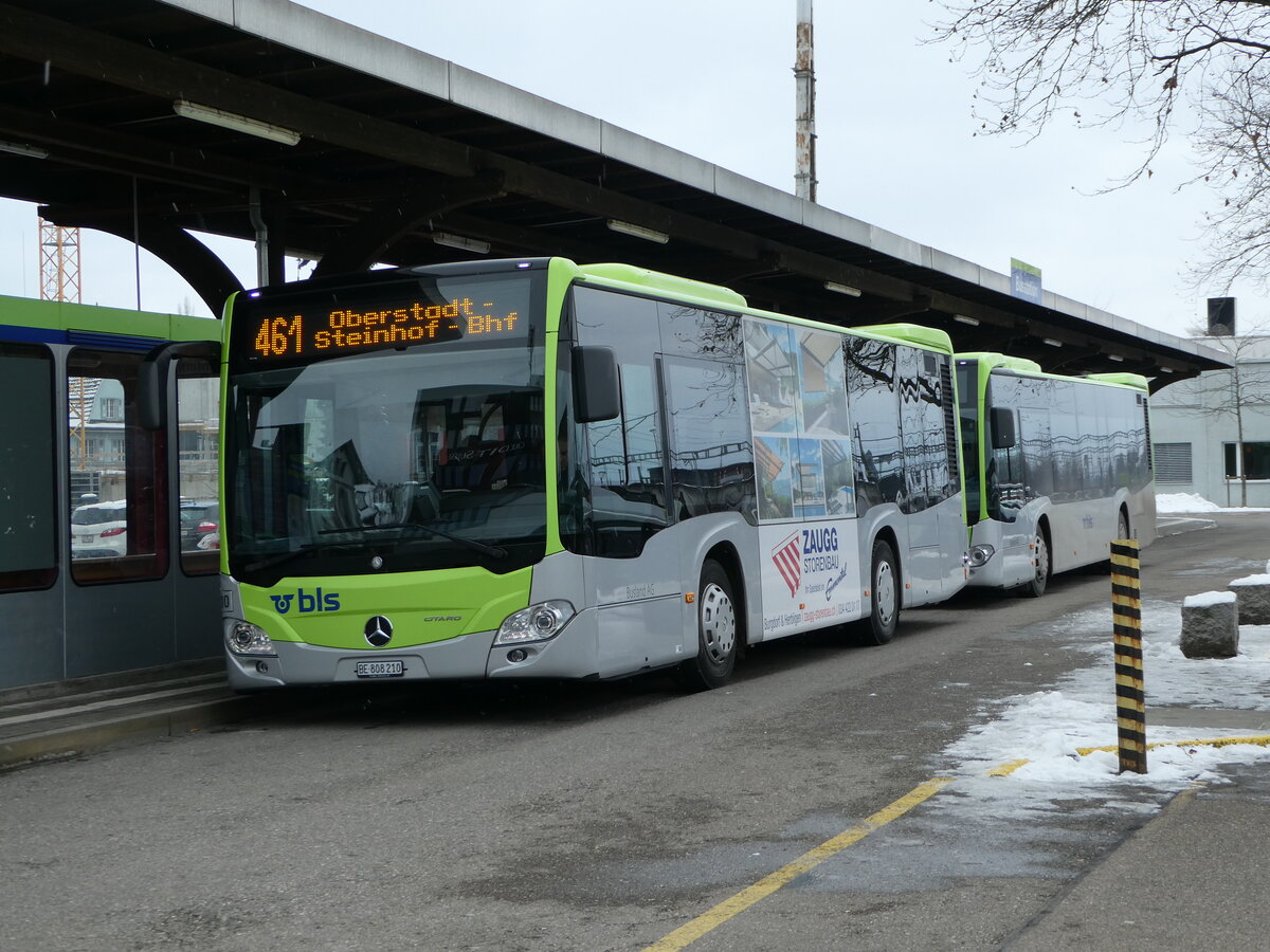 (245'236) - Busland, Burgdorf - Nr. 210/BE 808'210 - Mercedes am 21. Januar 2023 beim Bahnhof Burgdorf