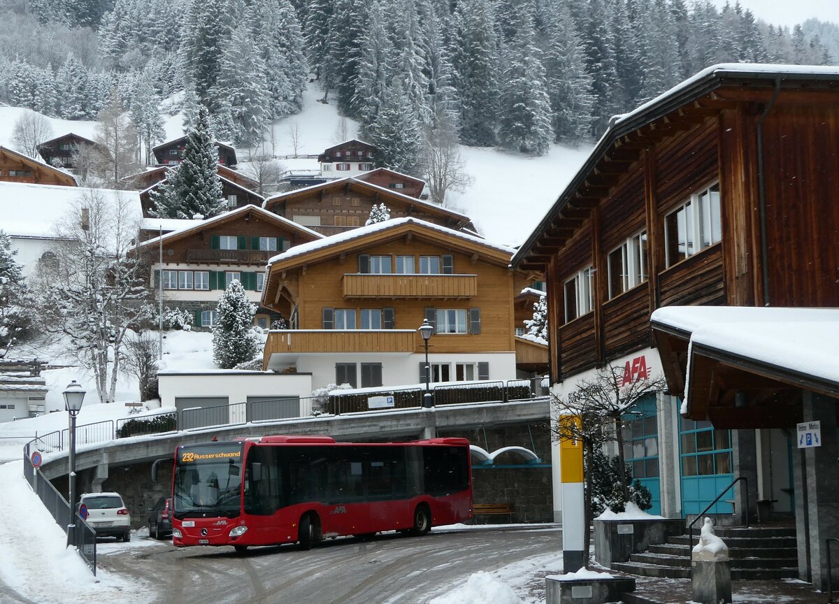 (245'256) - AFA Adelboden - Nr. 93/BE 26'705 - Mercedes am 22. Januar 2023 in Adelboden, Busstation