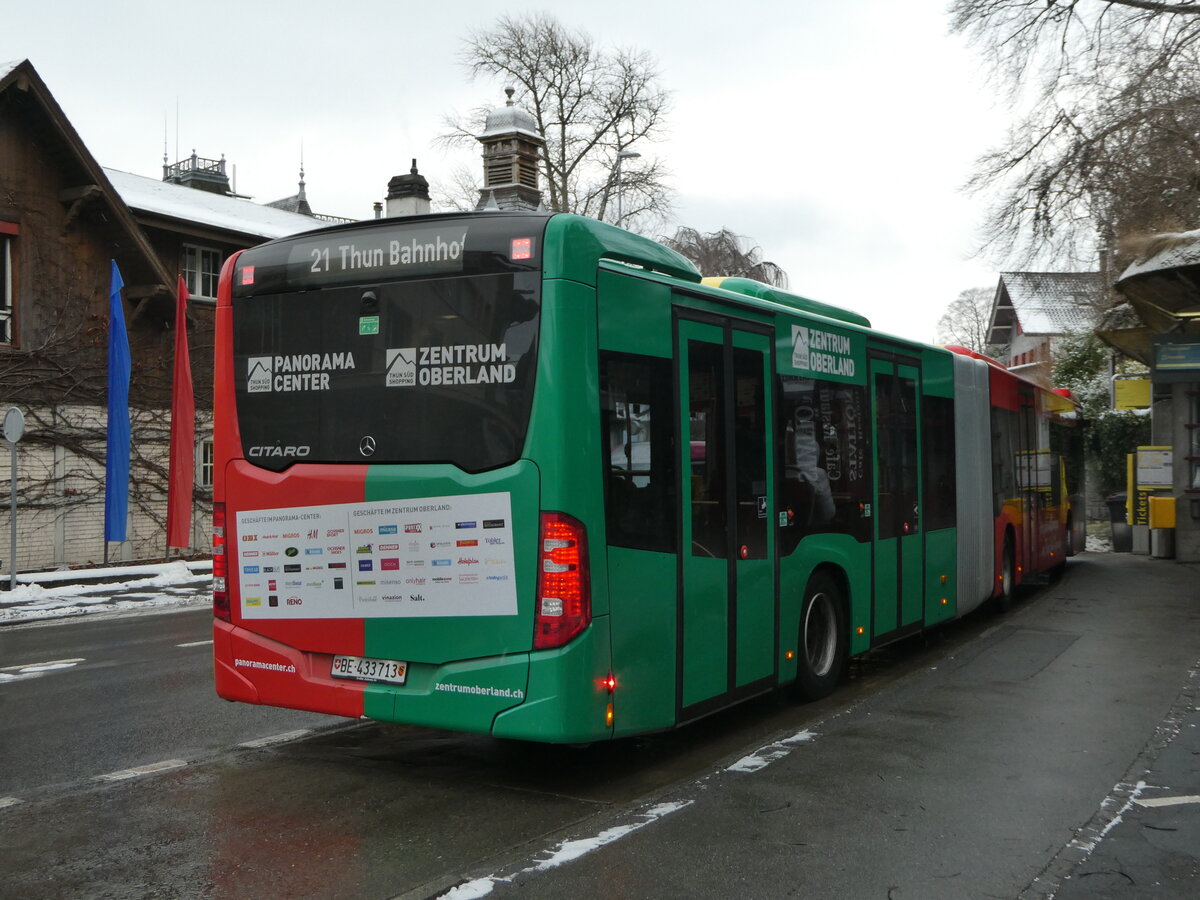 (245'446) - STI Thun - Nr. 713/BE 433'713 - Mercedes am 28. Januar 2023 in Oberhofen, Dorf