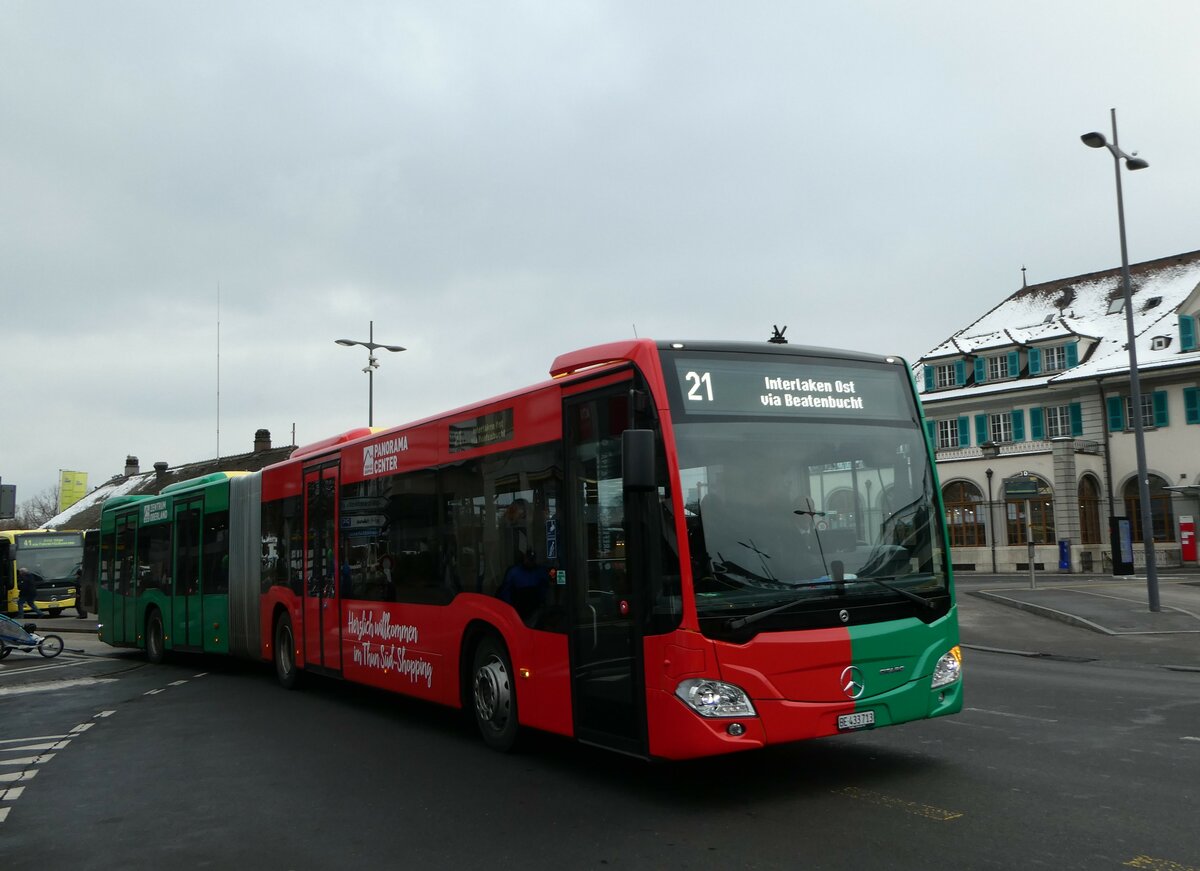 (245'451) - STI Thun - Nr. 713/BE 433'713 - Mercedes am 28. Januar 2023 beim Bahnhof Thun